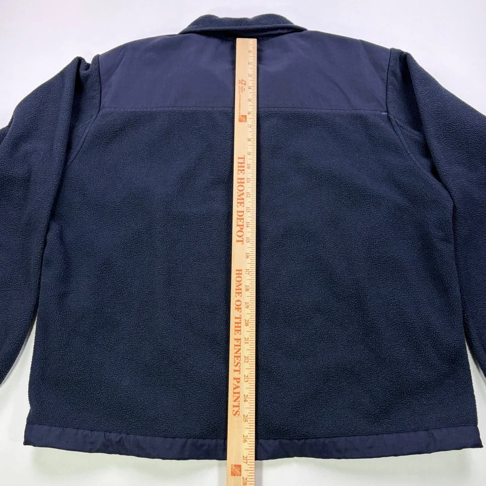5.11 Tactical Full Zip Fleece Jacket Mens Large Navy Blue Nylon Overlay Utility